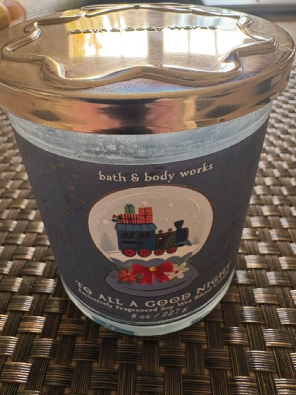 Bath & Body Single Wick Holiday Candle 8oz. New